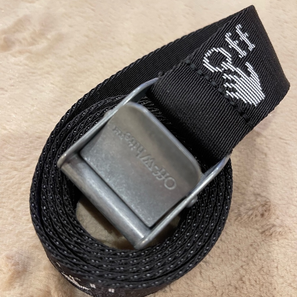 Off White Signature Industrial Belt